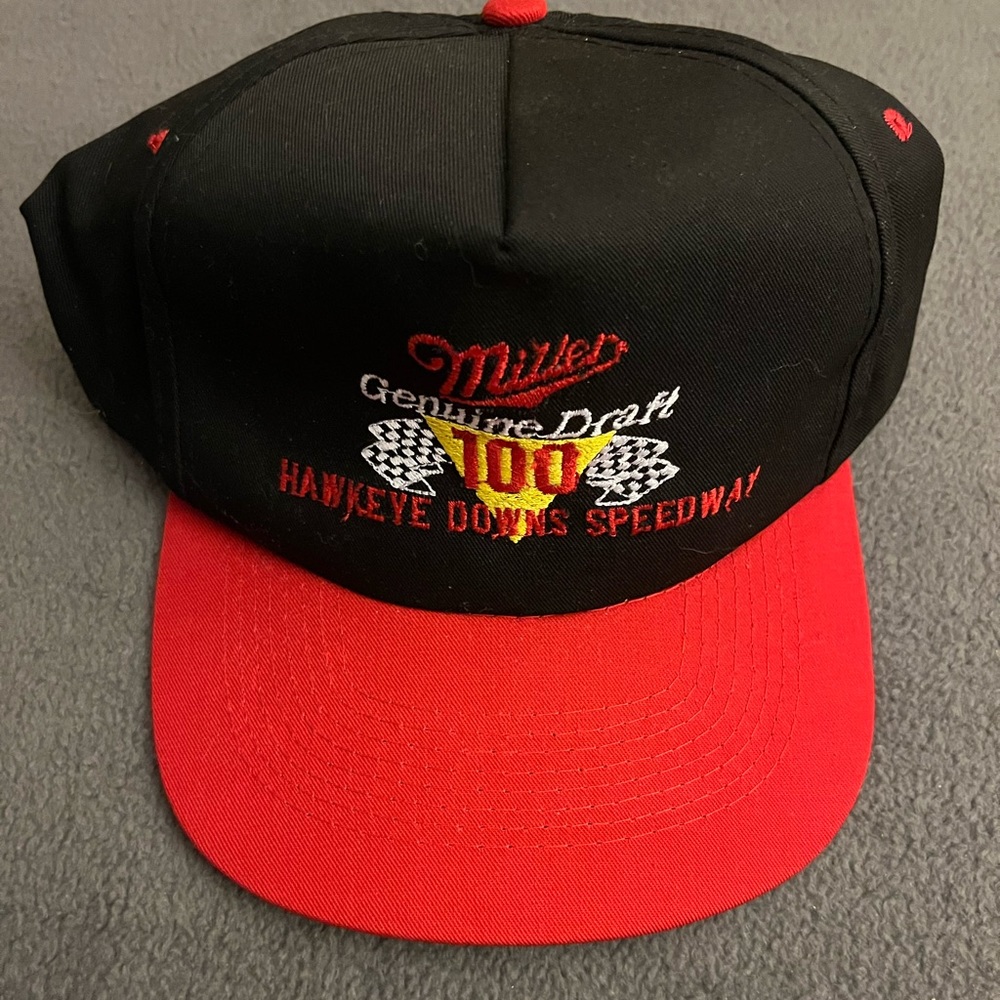 Vintage Miller Genuine Draft 100 Racing SnapBack Hat